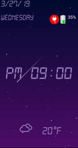 اسکرین شات 2 برنامه night talking clock