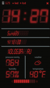 اسکرین شات 2 برنامه LCD talking night clock