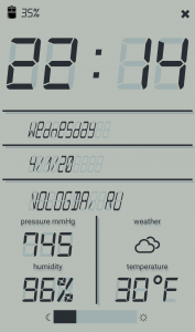 اسکرین شات 1 برنامه LCD talking night clock