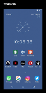 اسکرین شات برنامه Origin Clock Wallpaper and Widget 5