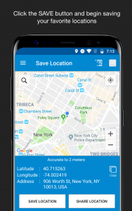اسکرین شات 1 برنامه ذخیره موقعیت GPS