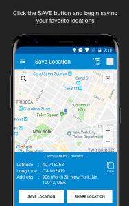 اسکرین شات برنامه Save Location GPS 1