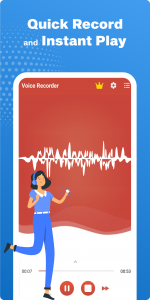 اسکرین شات برنامه Voice Recorder : Recording App 1