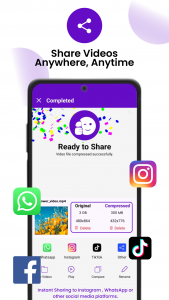 اسکرین شات 4 برنامه Compress Video: Downsize Video