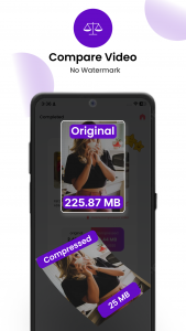 اسکرین شات 3 برنامه Compress Video: Downsize Video