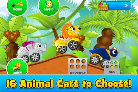 اسکرین شات بازی Animal Cars Kids Racing Game 2