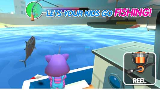 اسکرین شات بازی Fishing Game for Kids and Toddlers 1