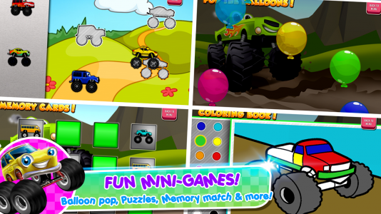 اسکرین شات بازی Monster Trucks Game for Kids 2 3