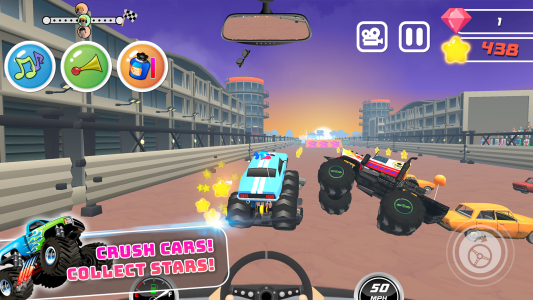 اسکرین شات 5 بازی Monster Trucks Kids Race Game