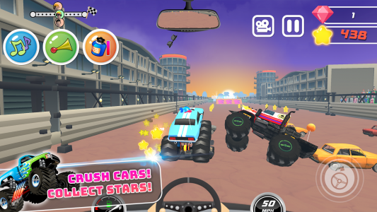 اسکرین شات 5 بازی Monster Trucks Kids Race Game