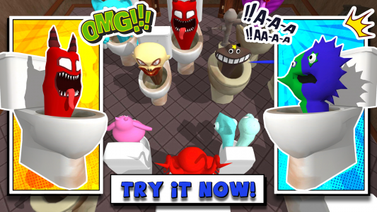 اسکرین شات بازی Merge Monster: Skinbidi Toilet 1