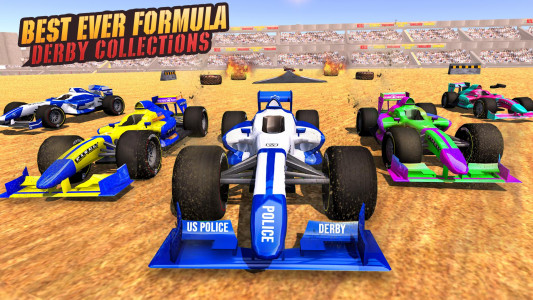 اسکرین شات برنامه Police Formula Car Derby Games 3