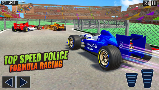 اسکرین شات برنامه Police Formula Car Derby Games 5