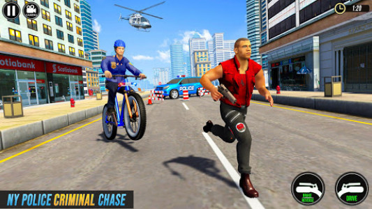 اسکرین شات برنامه US Police BMX Bicycle Street Gangster Crime Games 7