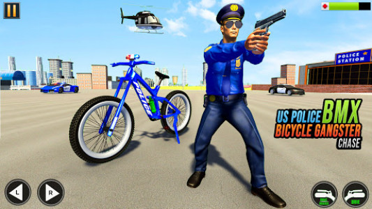اسکرین شات برنامه US Police BMX Bicycle Street Gangster Crime Games 6