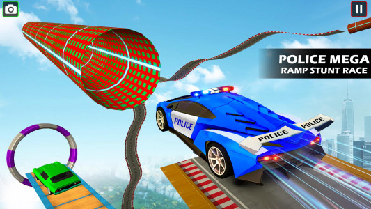 اسکرین شات برنامه Police Car Stunts: Car Games 3