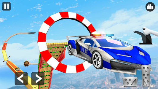 اسکرین شات برنامه Police Car Stunts: Car Games 4