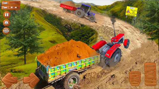 اسکرین شات بازی Farming Tractor Trolley Sim 3D 3