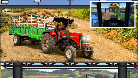 اسکرین شات بازی Farming Tractor Trolley Sim 3D 2