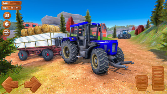 اسکرین شات بازی Farming Tractor Trolley Sim 3D 1