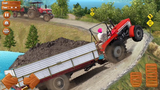 اسکرین شات بازی Farming Tractor Trolley Sim 3D 4