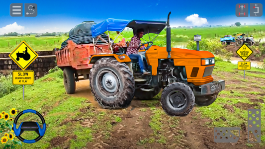 اسکرین شات بازی Farming Tractor Trolley Sim 3D 4