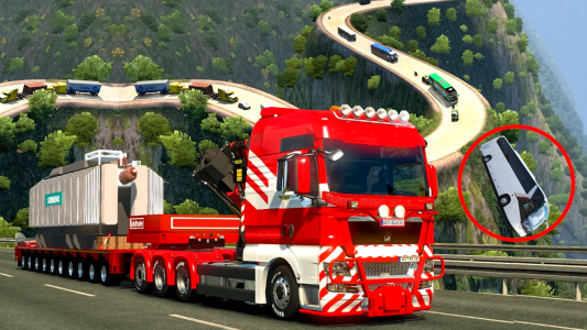 اسکرین شات برنامه Truck Simulator :Euro 3D Truck 2