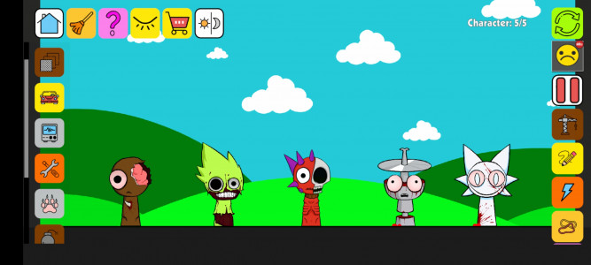 اسکرین شات 1 بازی Ragdoll Sandbox: Sprunki