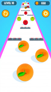 اسکرین شات 6 بازی Ball Run Fruit: Fruit Merge