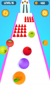 اسکرین شات 5 بازی Ball Run Fruit: Fruit Merge