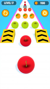 اسکرین شات 2 بازی Ball Run Fruit: Fruit Merge