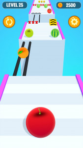 اسکرین شات 1 بازی Ball Run Fruit: Fruit Merge