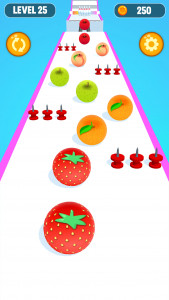 اسکرین شات 4 بازی Ball Run Fruit: Fruit Merge