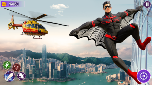 اسکرین شات 2 بازی Flying Bat Robot Bike Game