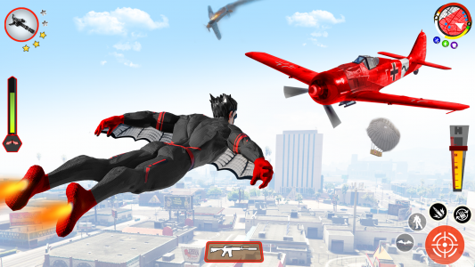 اسکرین شات بازی Flying Bat Robot Bike Game 4
