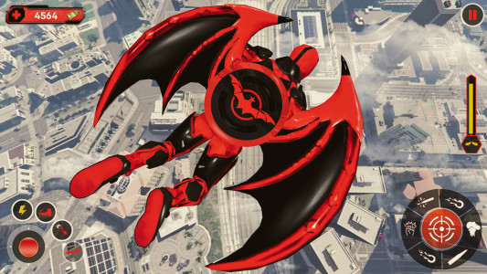 اسکرین شات 1 بازی Flying Bat Robot Bike Game