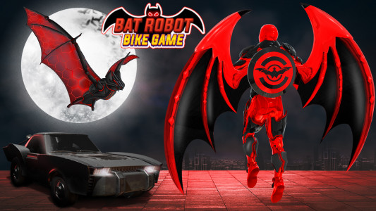 اسکرین شات بازی Flying Bat Robot Bike Game 8