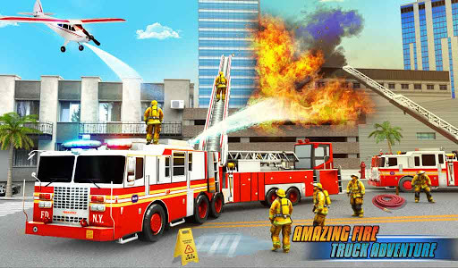اسکرین شات بازی Firefighter Truck Driving Sim: Fire Truck Games 8