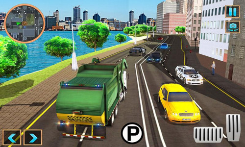 اسکرین شات بازی Garbage Truck Simulator Driver 5