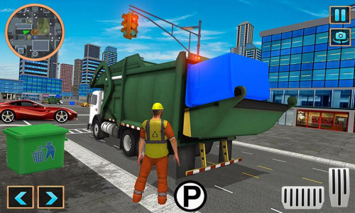 اسکرین شات بازی Garbage Truck Simulator Driver 1