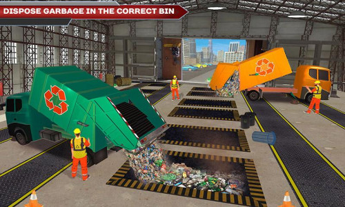 اسکرین شات بازی Garbage Truck Simulator Driver 4