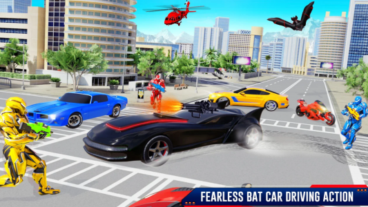 اسکرین شات بازی Bat Robot Car Transform Game 1