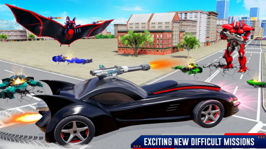 اسکرین شات بازی Bat Robot Car Transform Game 3