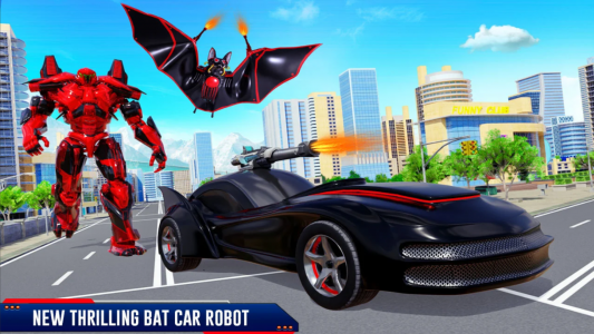 اسکرین شات بازی Bat Robot Car Transform Game 4