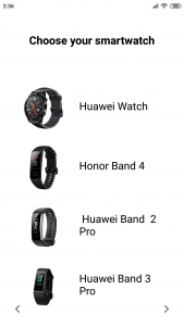 اسکرین شات برنامه Navigator for Huawei Band 2, 3 4