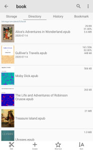 اسکرین شات 1 برنامه TextClip - TXT,EPUB,PDF Viewer