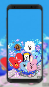 اسکرین شات برنامه Best BT21 Wallpaper HD 3