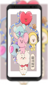 اسکرین شات برنامه Best BT21 Wallpaper HD 2