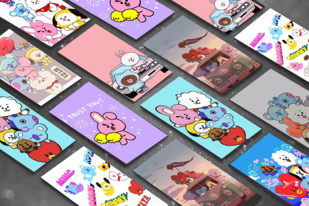 اسکرین شات برنامه Best BT21 Wallpaper HD 1