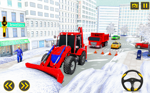 اسکرین شات برنامه City Construction Snow Game 3D 5